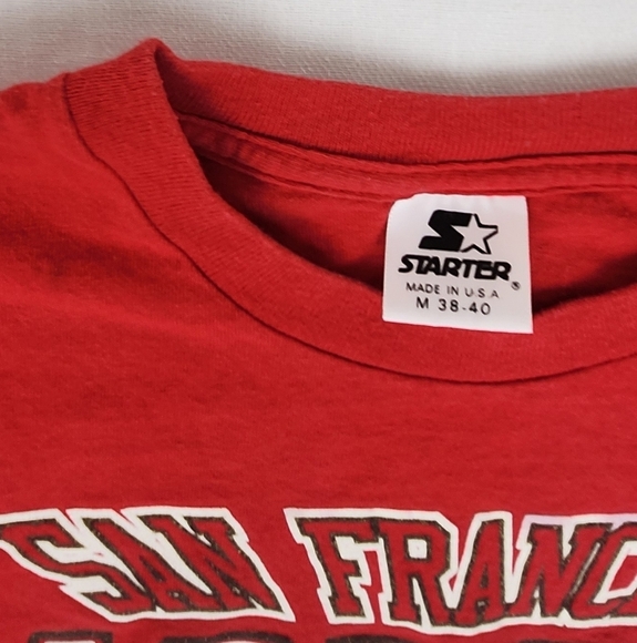 San Francisco 49ers Vintage Starter Single Stitch Tee Shirt. - Picture 4 of 8